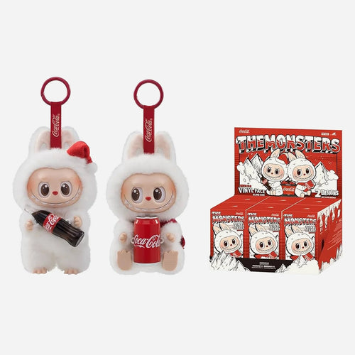 CoCa Cola Edition labubu front view with blink box pack of 6